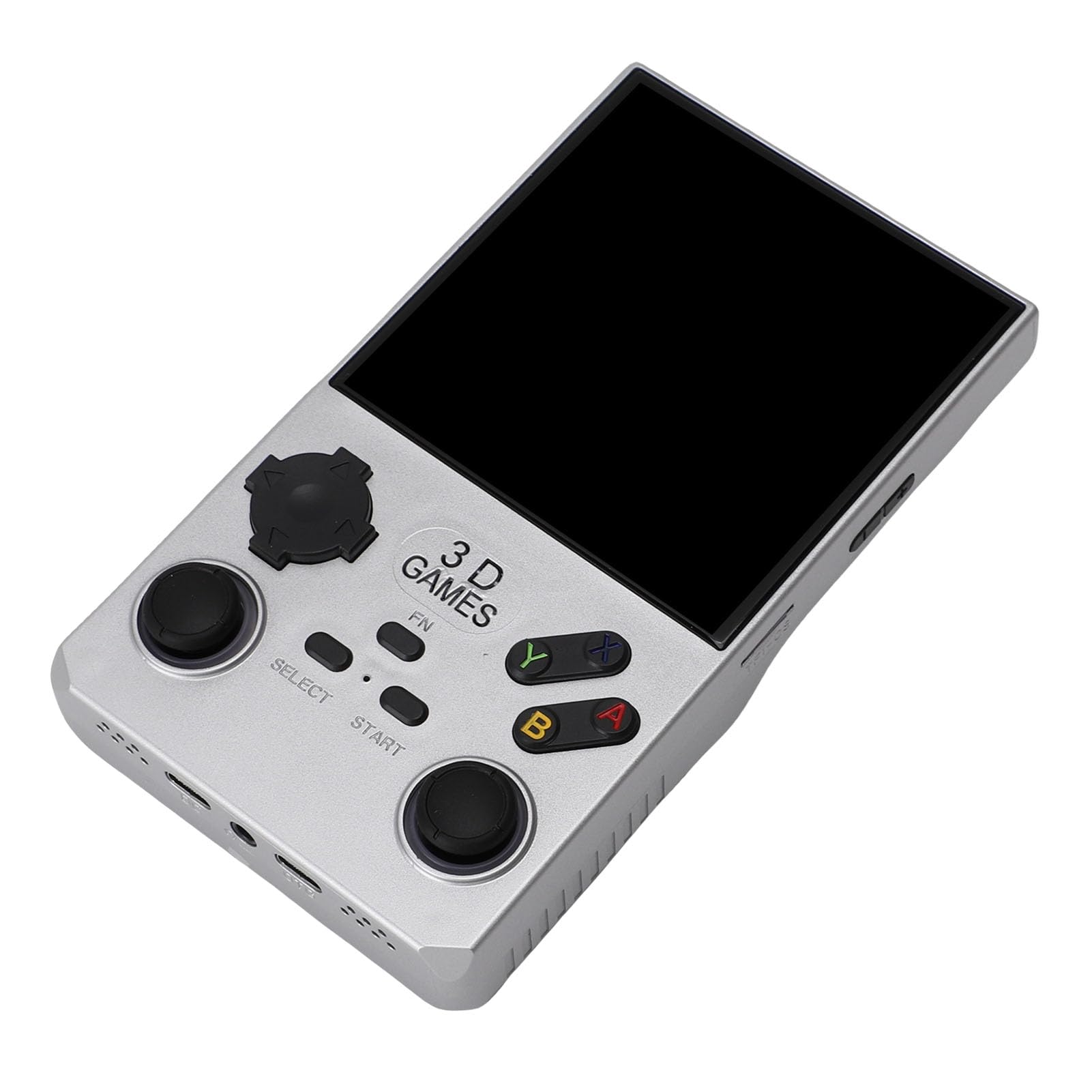PUSOKEI Console di Gioco Portatile retrò da 4 Pollici | Open Source Altoparlante da 256 GB 8 W 720x720 4000 MAh (SILVER)
