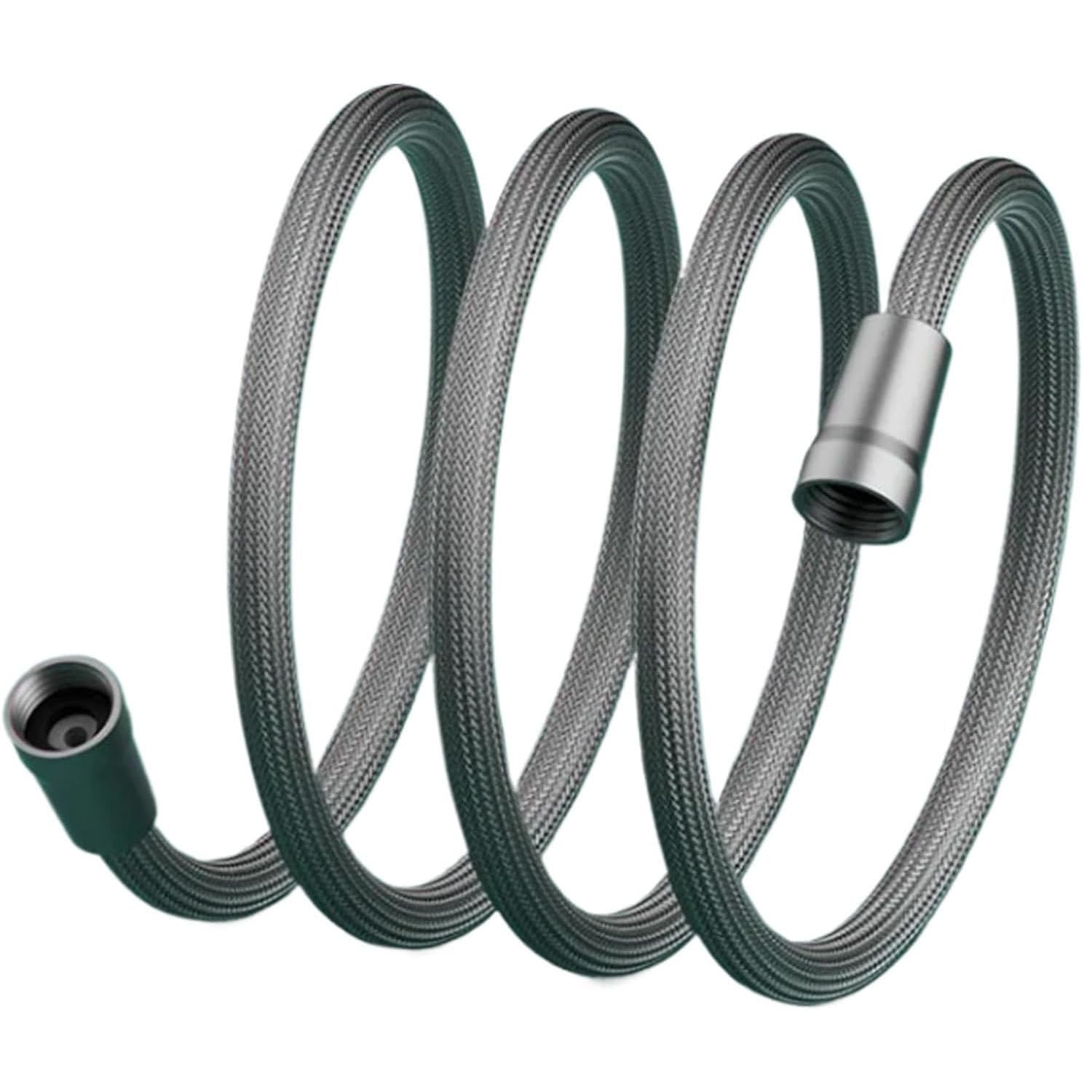 Upgraded Explosion-Proof Braided Shower Hose, 2025 New Portable Shower Hose, Handheld Long Flexible Shower Hoses, Head Replacement, for Bathing and Toilet Cleaning (Gray-2M)