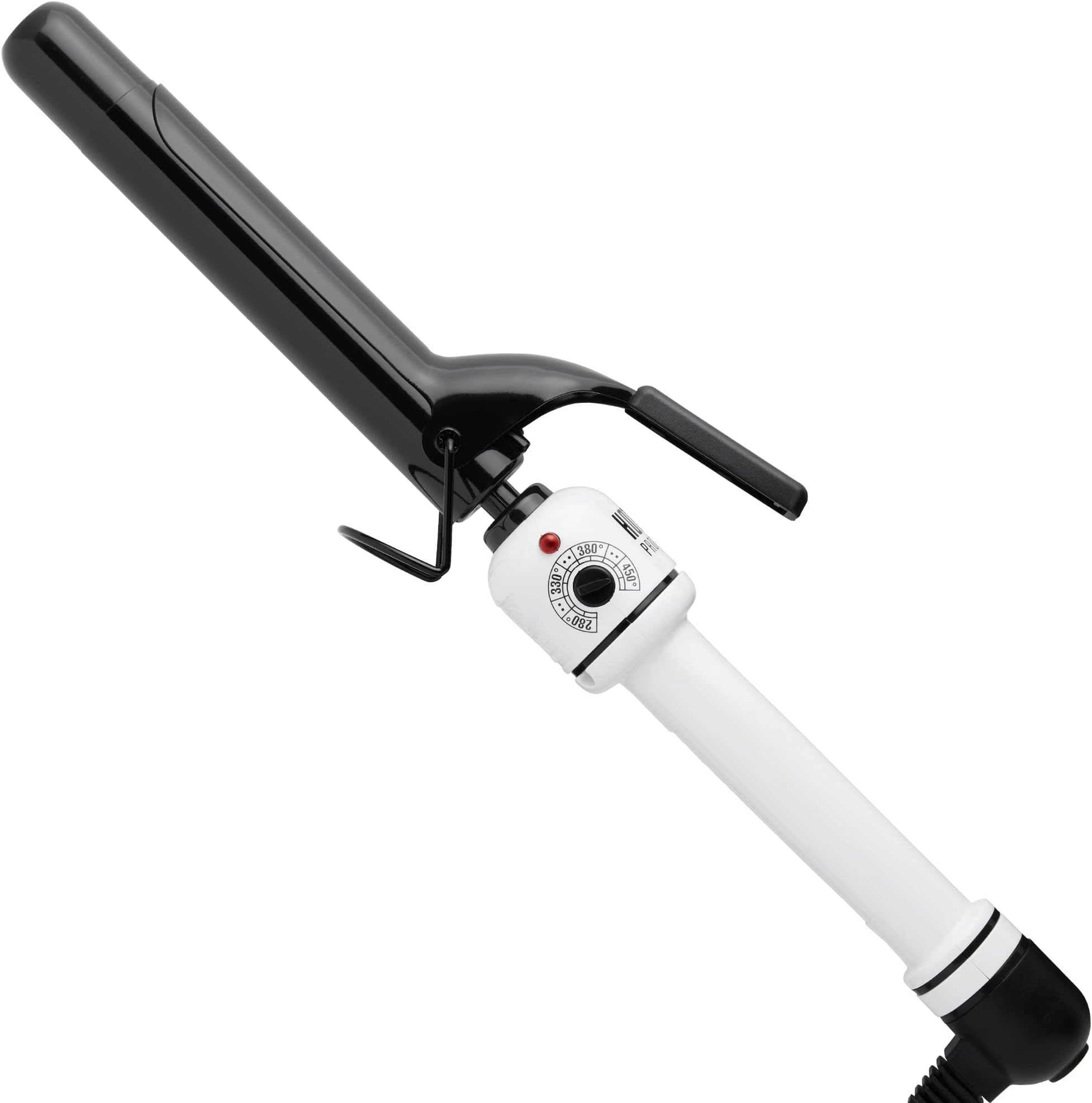 HOT TOOLS HTBW44 Spring Curling Iron, Black/White, 1 Inch by Hot Tools