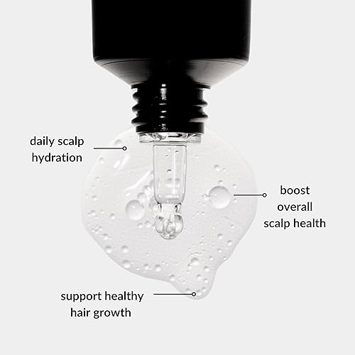 Love Ur Curls - Suero de cuero cabelludo saludable activador del crecimiento del cabello, extractos de cúrcuma y albahaca para una hidratación