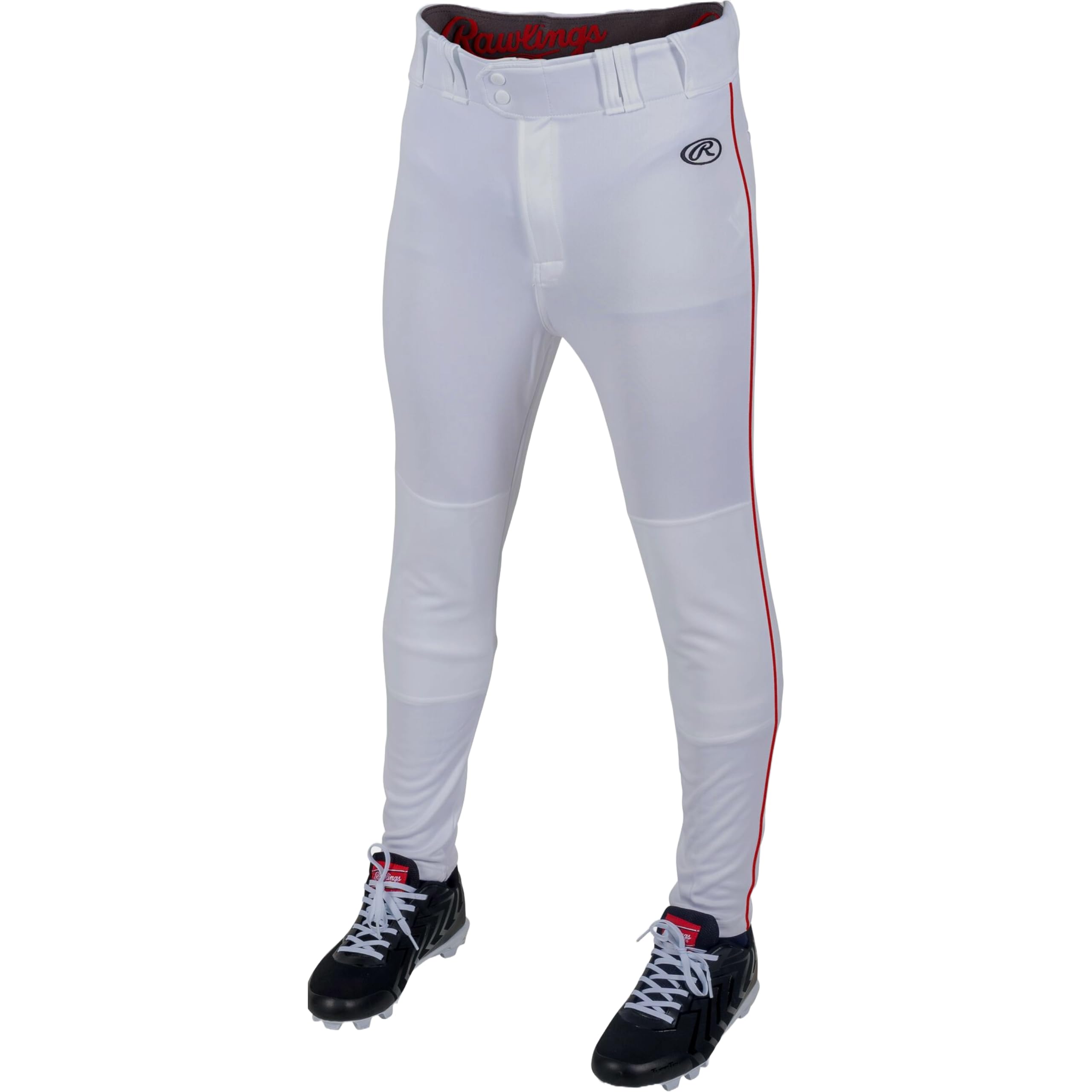 Rawlings | Men’s Launch Series Baseball Pants | Pro Taper Fit | Adult Sizes | Piped | Multiple Colors