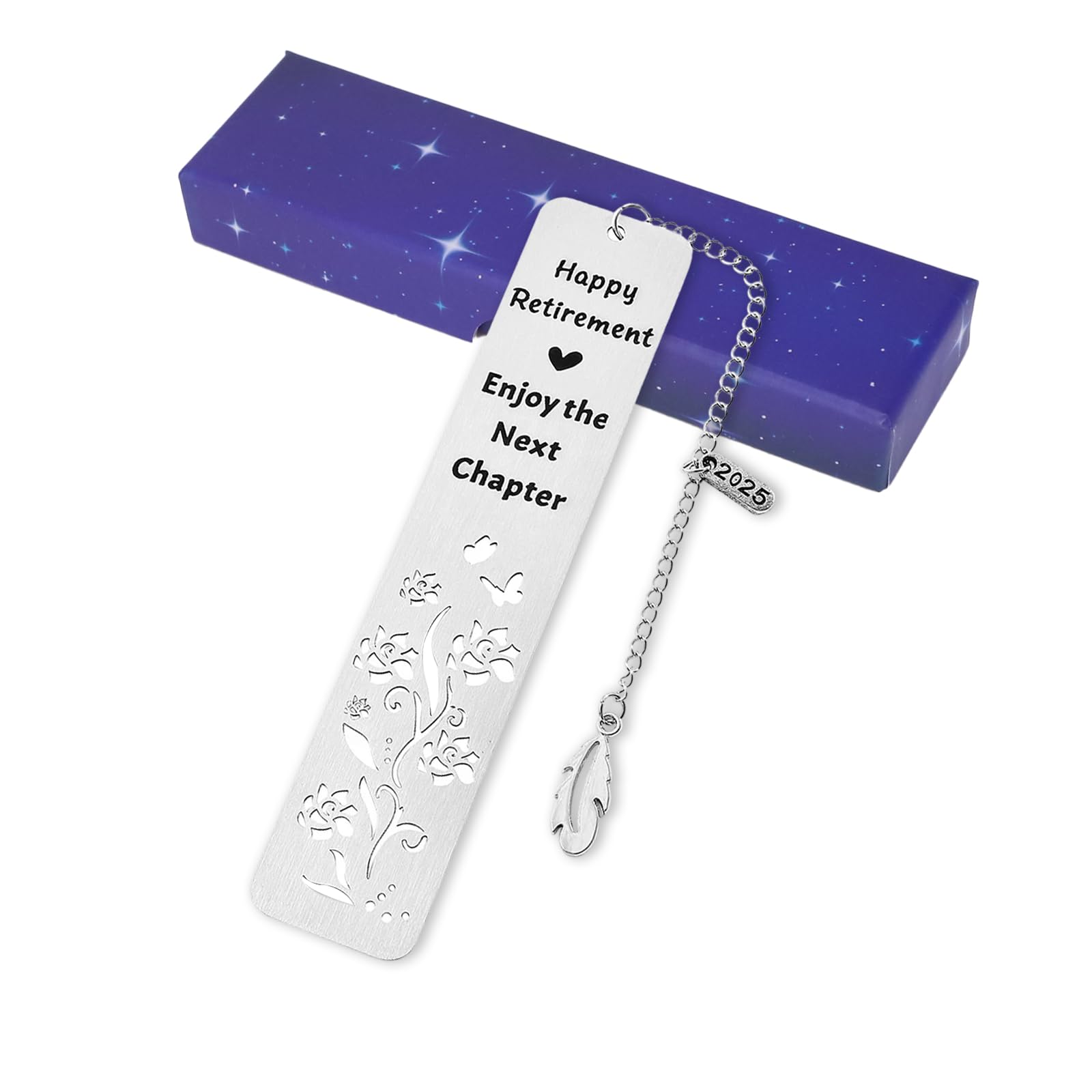 EOAMGO Retirement Gifts for Women and Men Stainless Steel Bookmark, Unique Retirement Gift for Retirees Teachers, Coworkers
