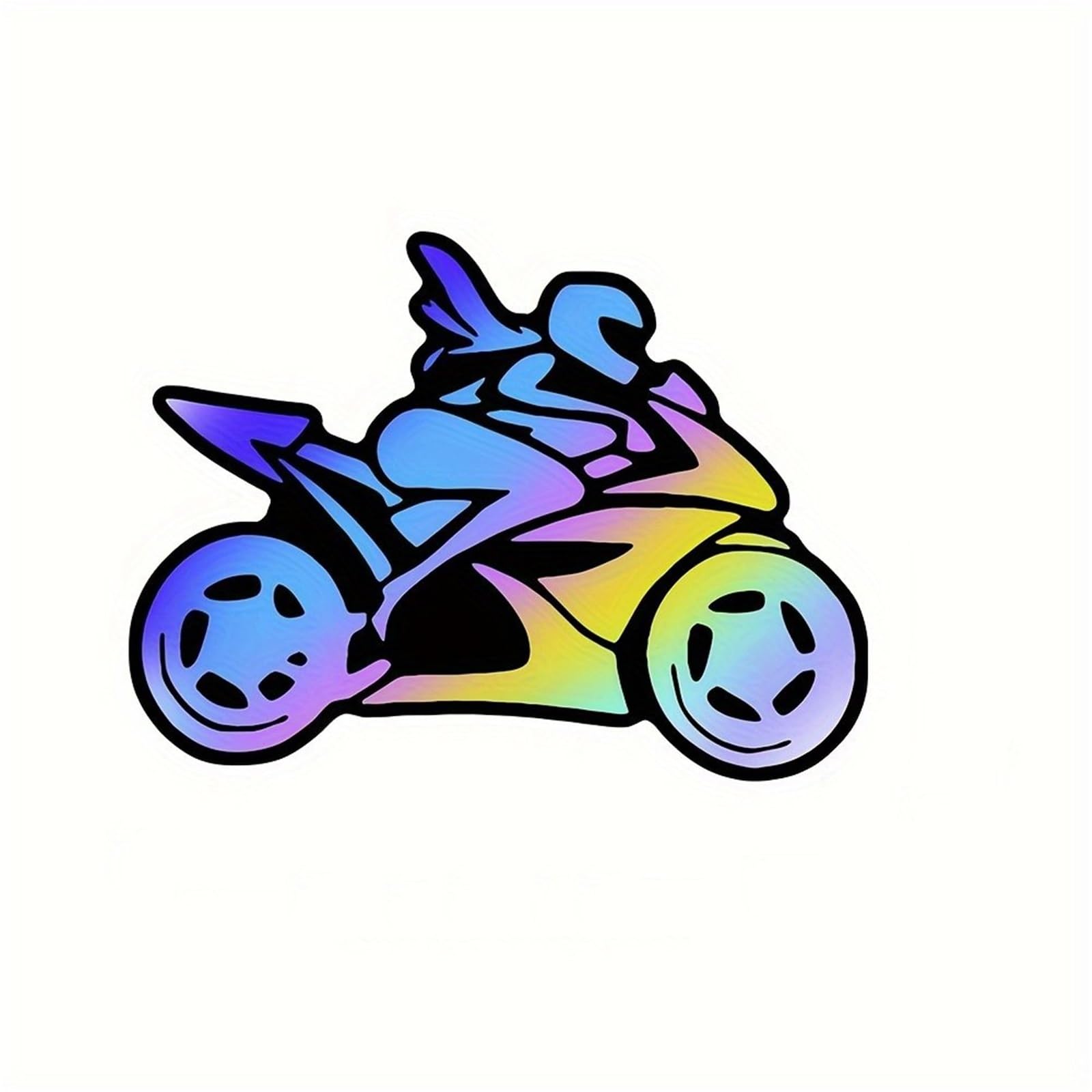 HAfgDJ Motorcycle Rider Sticker, Waterproof for Cars, Motorcycles, Laptops, Helmets Skateboards