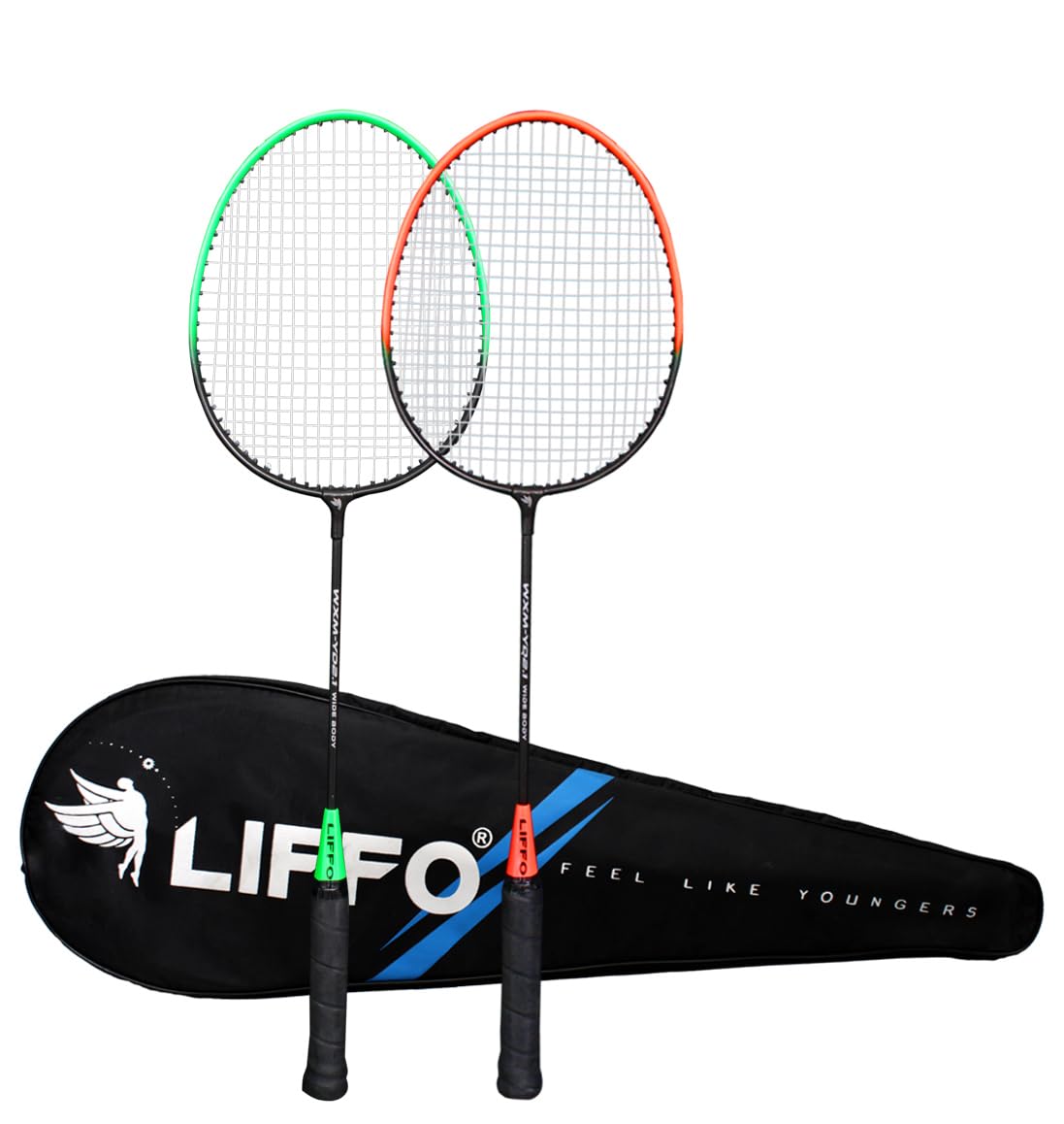 Liffo® Aluminium Badminton Racket with Full-Cover Set (Multicolor) Pack of 2 (WXM-YD 2.1)-picture-34