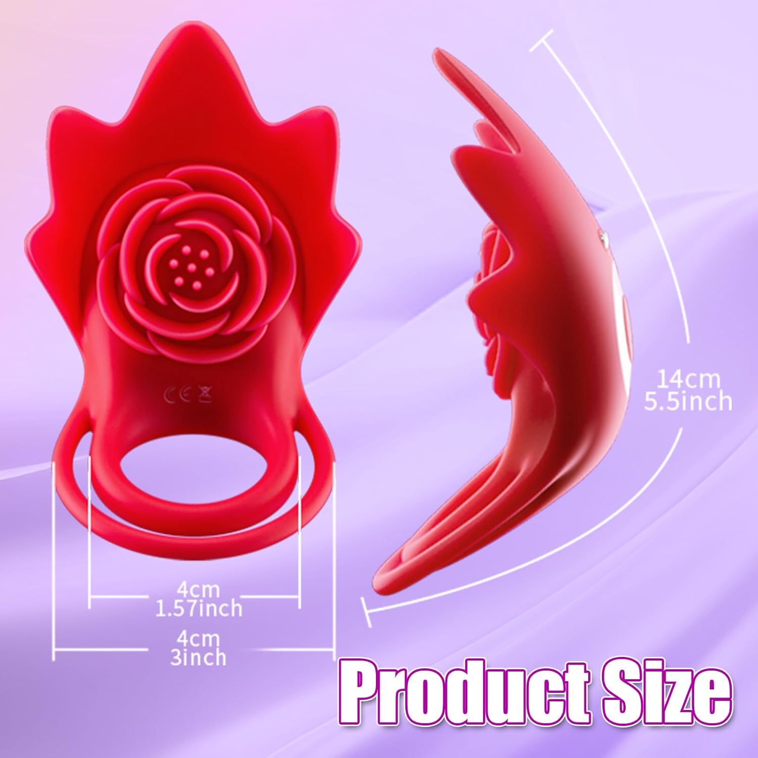 Rose with Tongue Women Viboators Toy Viboatorr, 2026 Rose Vibratoar Suction vibratiers Adult Tool for Women Today, Power Clitioral Sucker Vibrates Rose Vibratoer, 10 Modes NEH44 (Red1)