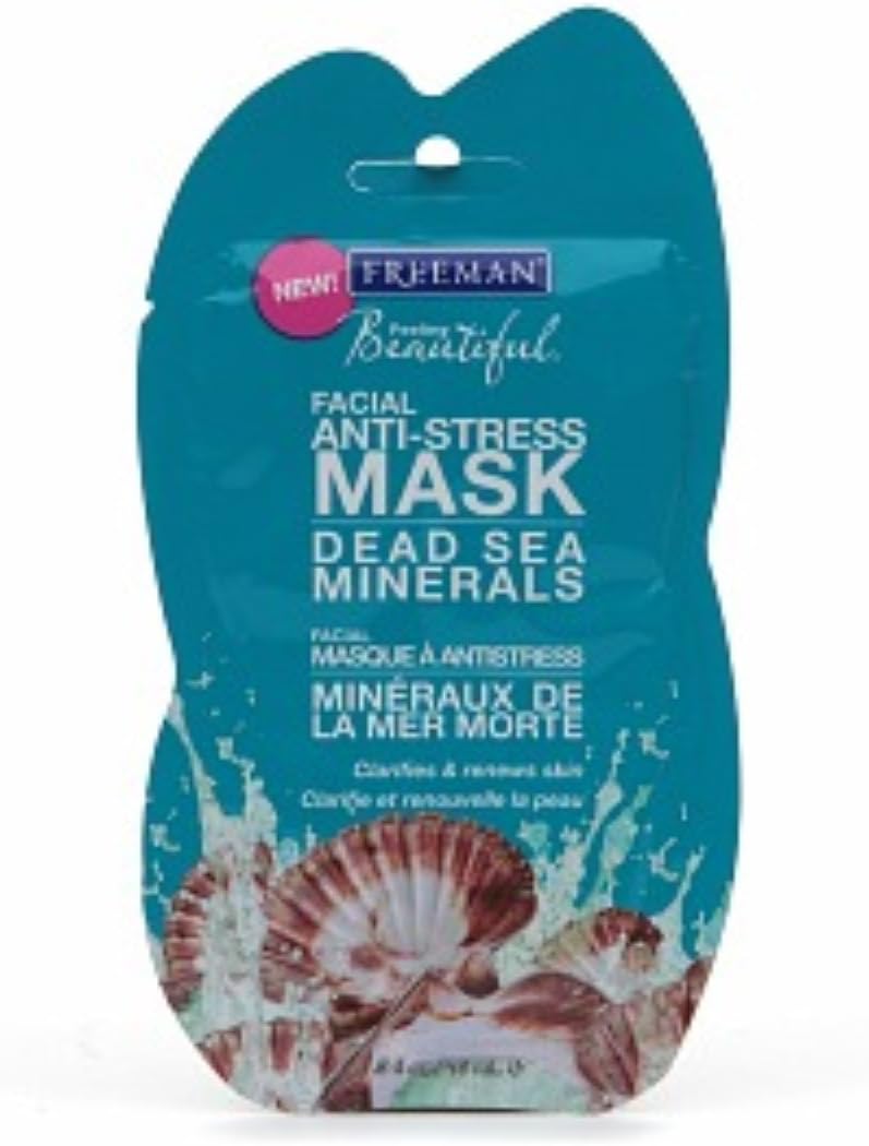 Freeman Feeling Beautiful Facial Anti-Stress Mask Dead Sea Minerals 0.50 oz (Pack of 2)