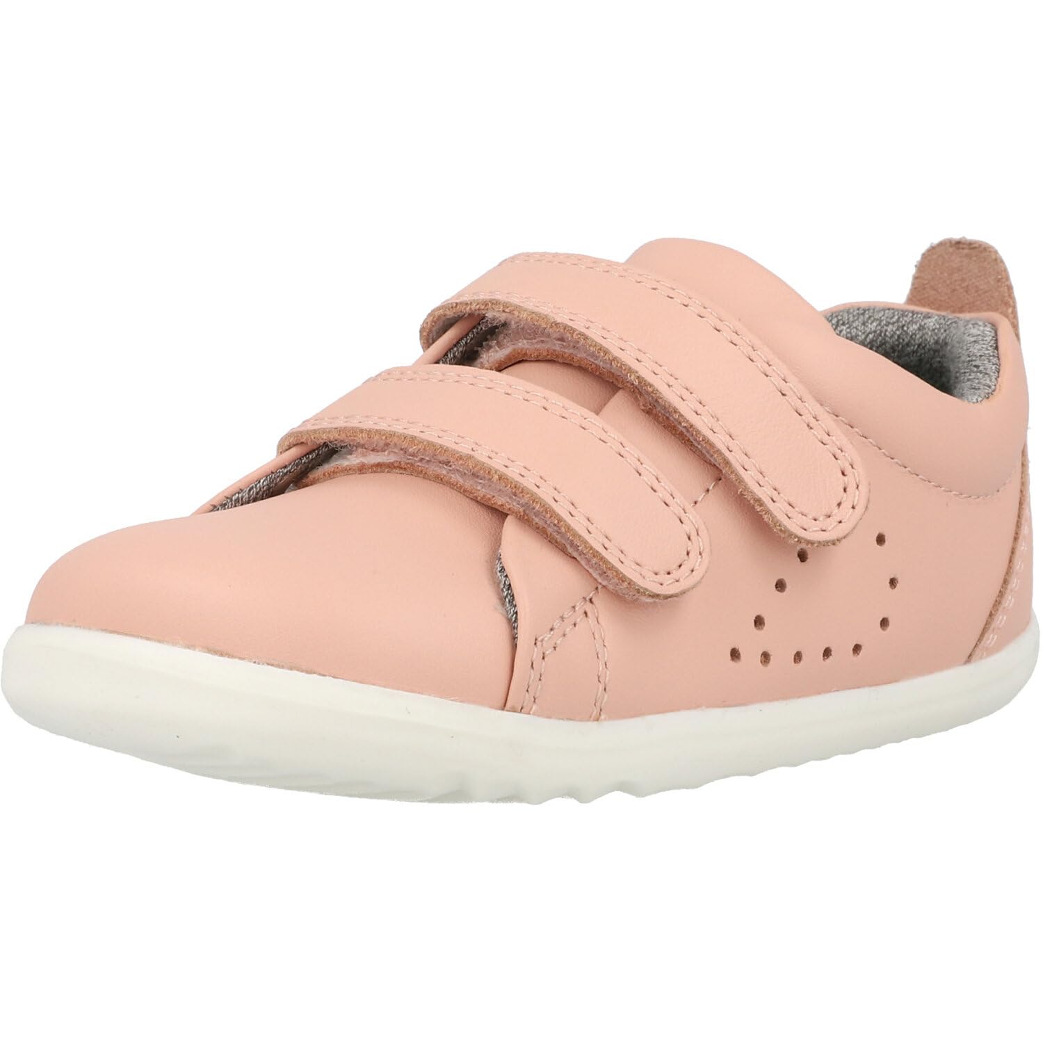 BobuxStep Up Grass Court Seashell Trainers Leather Multi-Strap Adjustable Playful Athleisure