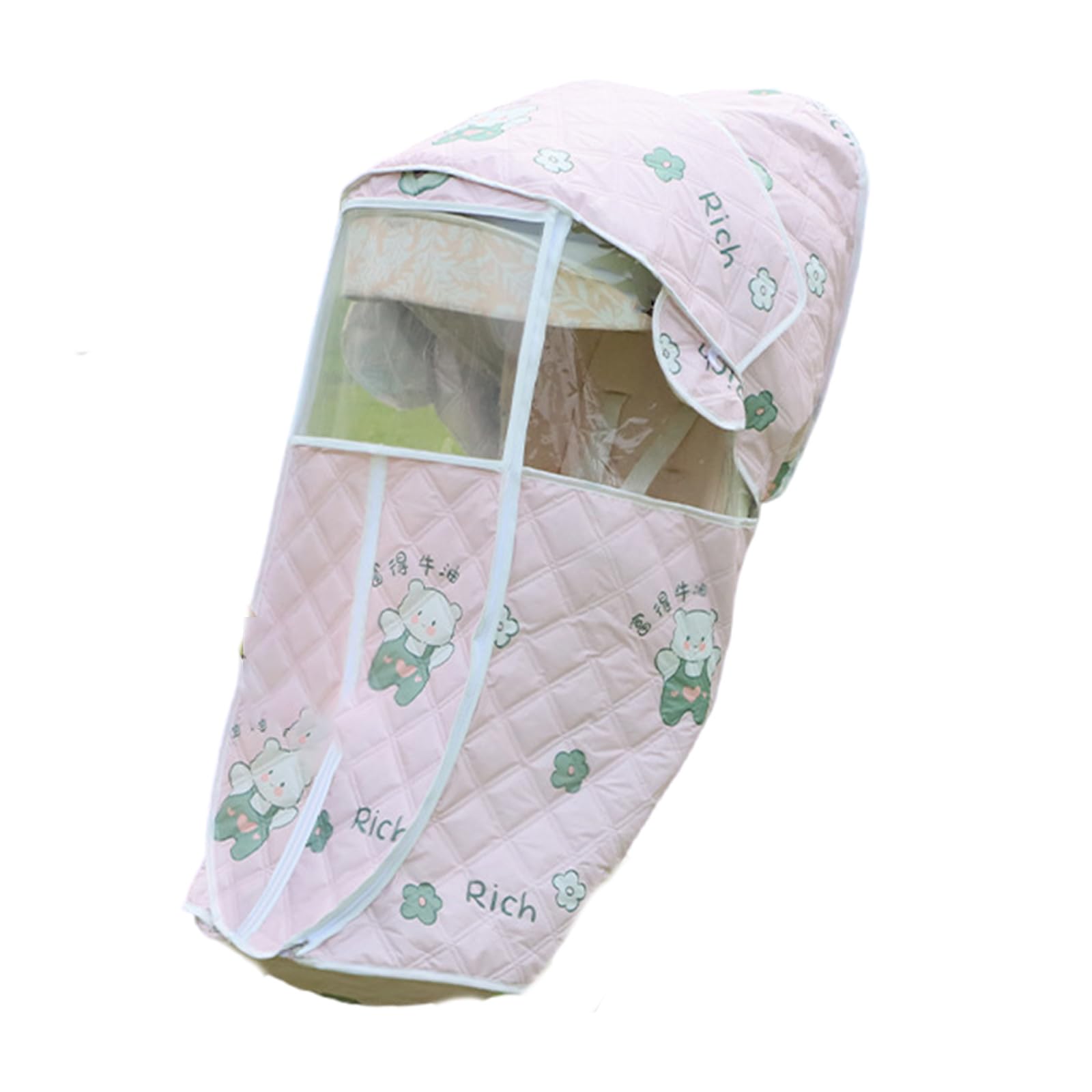 Funda protectora integral para cochecitos de bebé, funda protectora a prueba de polvo, protector resistente al viento para cochecitos de bebé, carrito de bebé, protector de cochecitos