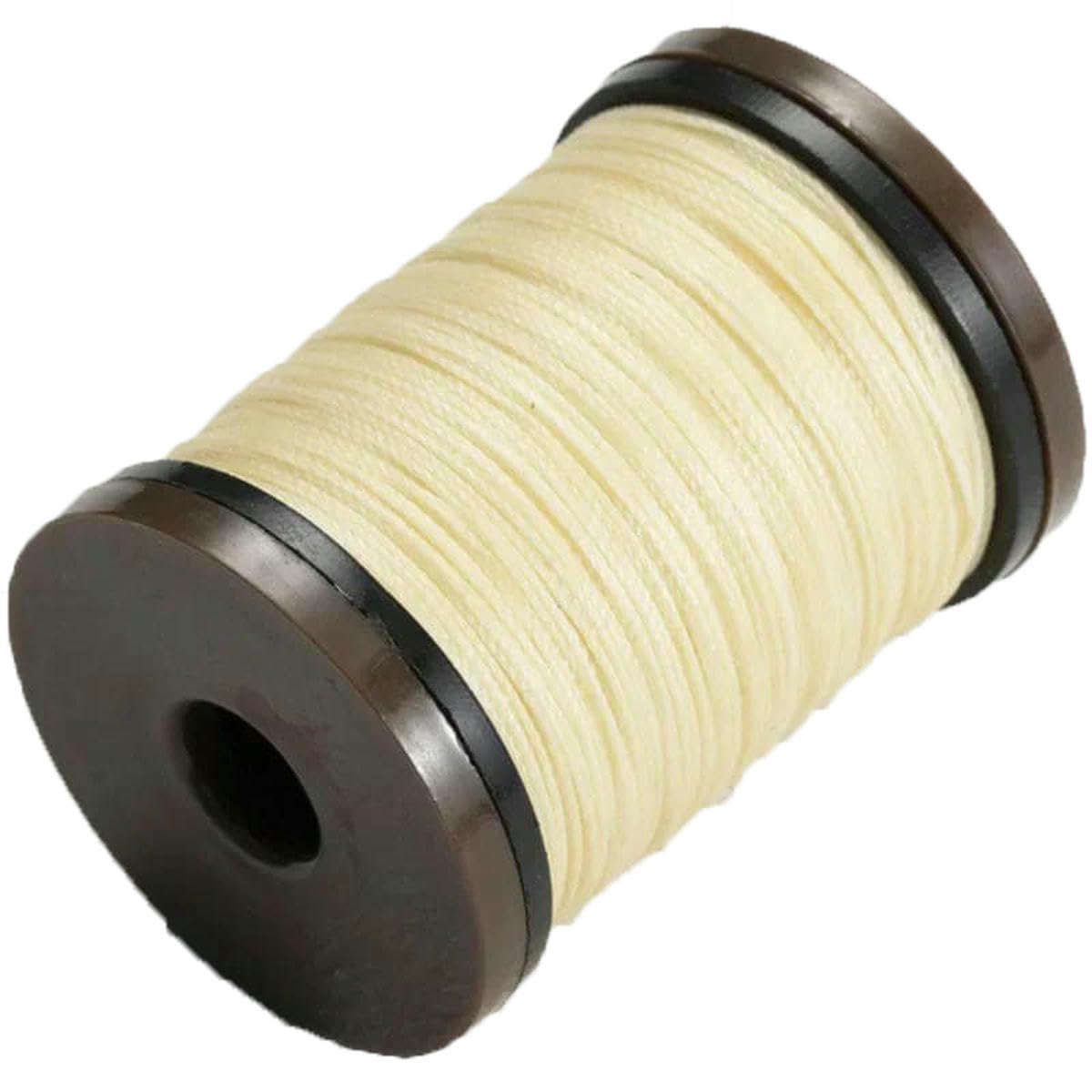 0.4-0.8mm Round Waxed Thread for Leather Craft Sewing Jewelry Round Wax Coated Thread for Braided Bracelets Leather Sewing-02- Beige-0.5mm 90m