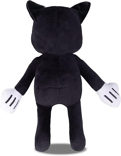 Miniatura 3 de Juguete de peluche de gato de dibujos animados negro, suave y abrazado animales de peluche, muñeca de felpa para niños, regalos de cumpleaños para