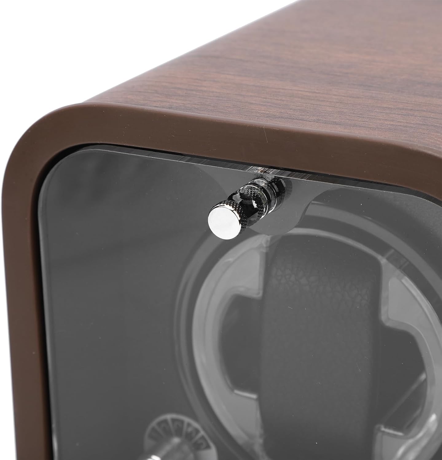 Alomejor Mechanical Watch Winder, Wood Box with 5 Modes, Adjustable Speed Settings for Automatic Rotating Watch Storage