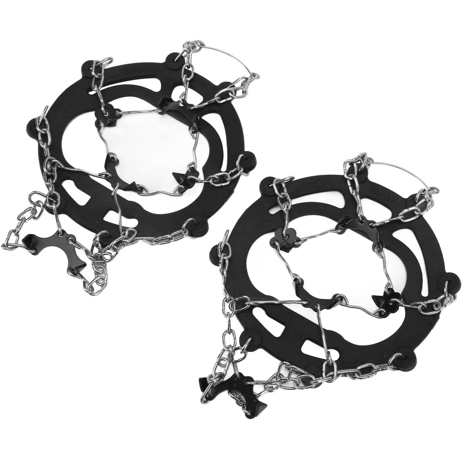 Amazon Brand - Symactive 8 Teeth Snow Crampons with Stainless Steel Spikes Anti Slip Traction Cleats for Shoes & Hiking Boots Outdoor Walking Climbing Skiing (Pack of 2, Transparent) (B0CVN1QCMD) Amazon Price History, Amazon Price Tracker