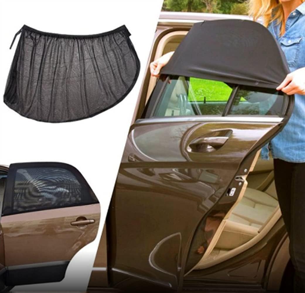 4pcs Universal Car Window Screens Window Screen Sox for SUV Truck Anti-uv Mesh Fabric Protect and Cool Your Vehicle