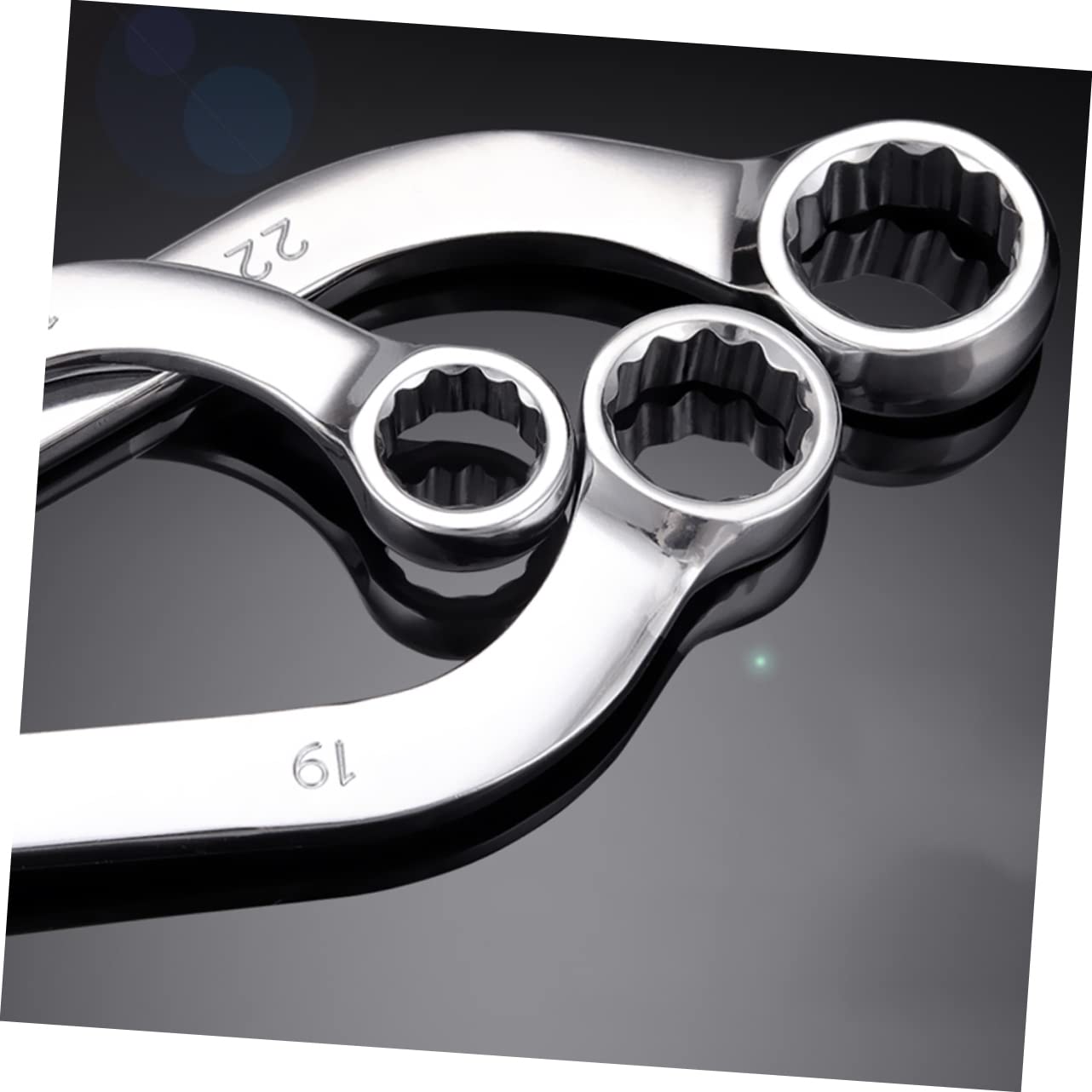 NUOBESTY Clé à Douille Multifonction en 5 Pièces Acier Chrome-Vanadium Réversible Outil de Réparation Compatible Véhicules Ensemble Complet