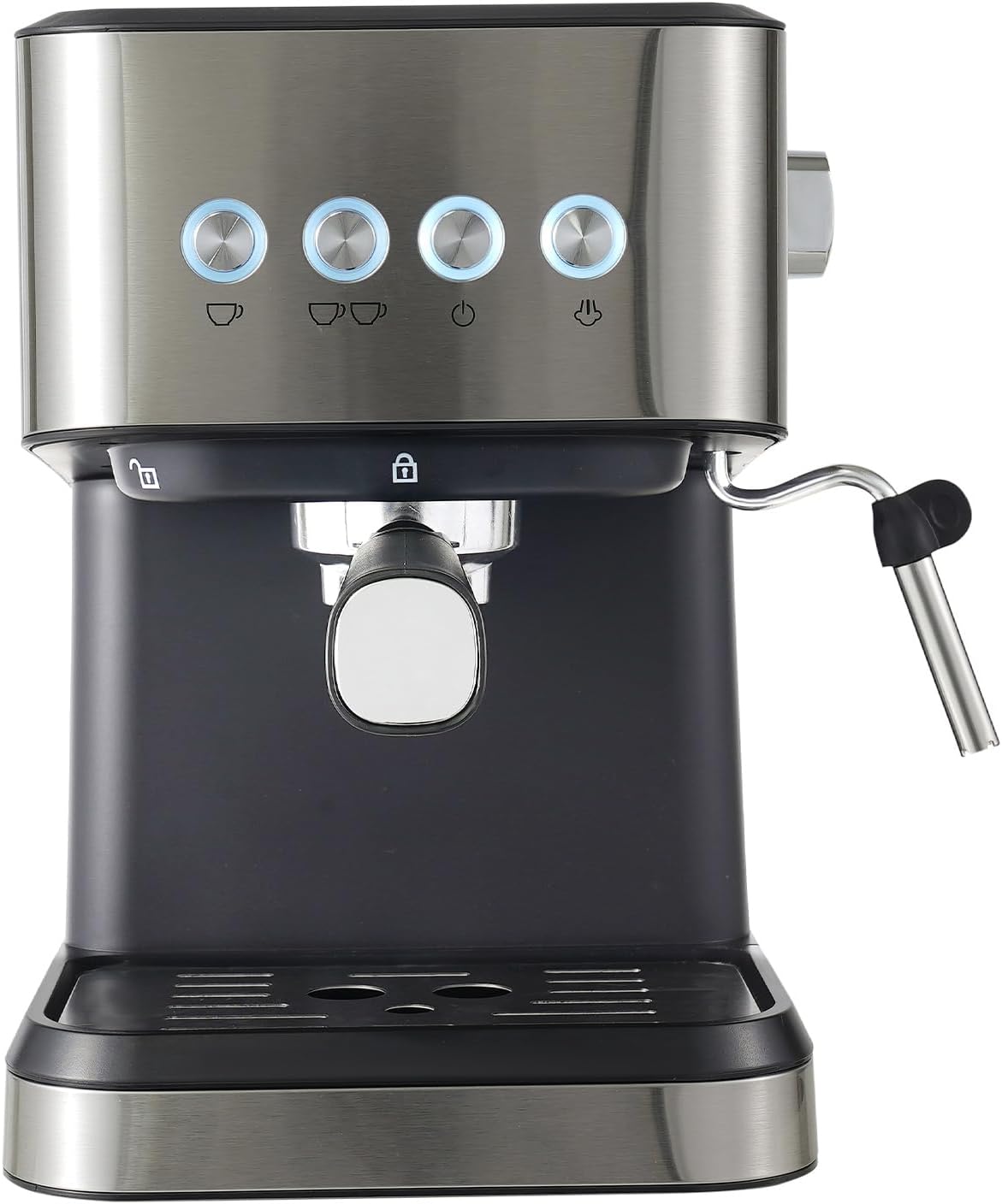 Espresso Coffee Machine, Semi Automatic Espresso Machine Single/Double Shot Espresso, Espresso Machine for Home&Barista, 50oz Removable Water Tank