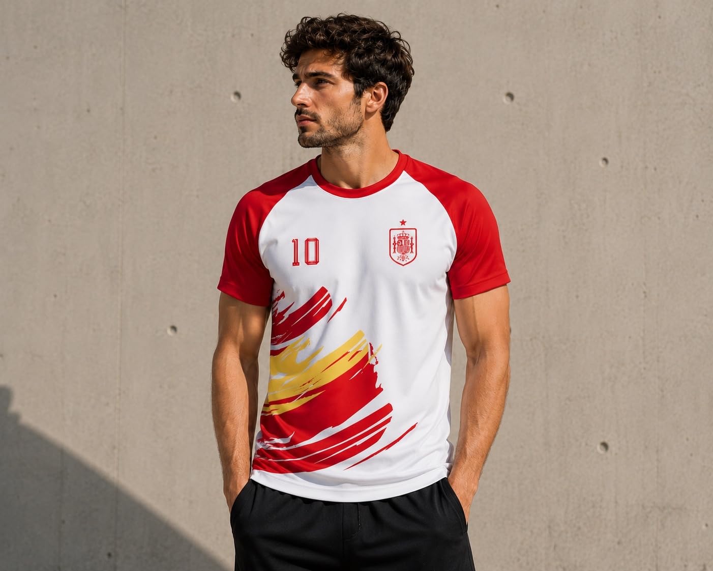 Camiseta España Personalizada Hombre Mujer – Nombre y Número Personalizable - Camiseta de Fútbol Mundial 2026