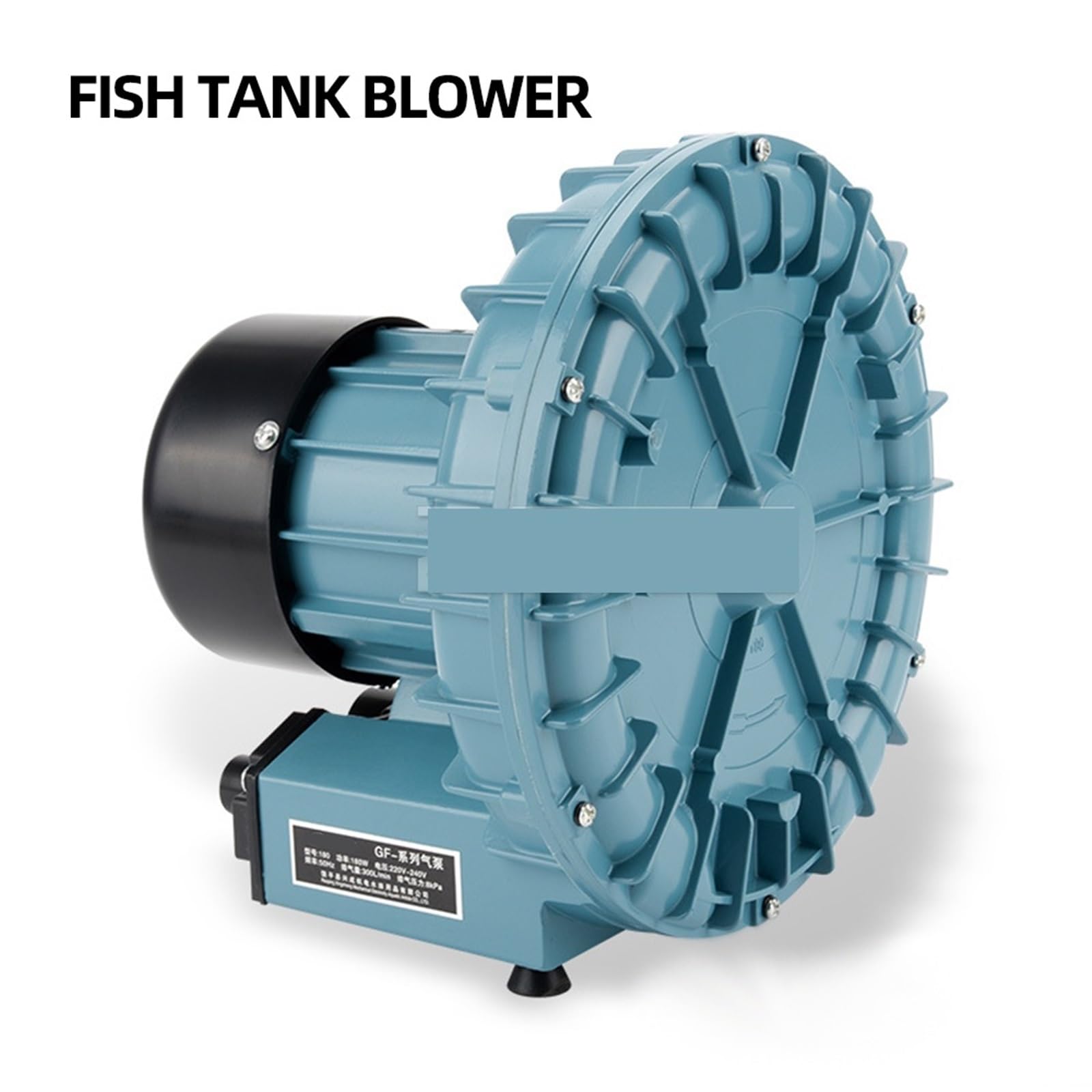 Pompa tlenu z dmuchawą powietrza o mocy 180 W, pompa wodna Pompa natleniająca 540 l/min do akwarium, stawu, akwarium, fontanny dla Fabryki(GF-180)