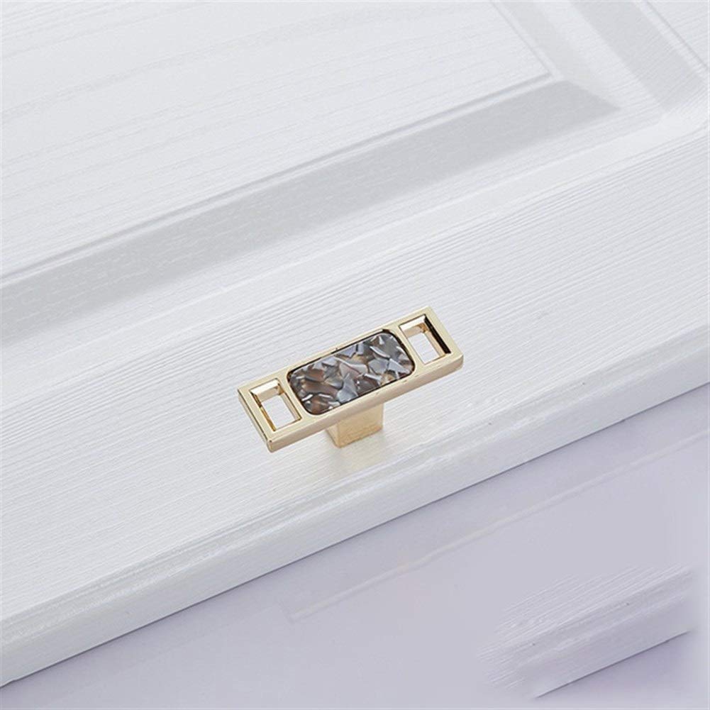 Pangyoo 10 Single Pyouo-Cabinet Handles Cupboard Drawer And Wardrobe Pulls, Blue Nordic Marble Shell Cabinet Handle Knobs, Kitchen Furniture 96Mm 128Mm Cabinet Hardware (Color : )