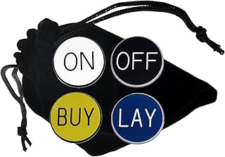 Craps On/Off and Buy/Lay Lammer Buttons with Storage Pouch - Cyber-Deals