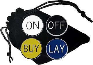 Craps On/Off and Buy/Lay Lammer Buttons with Storage Pouch