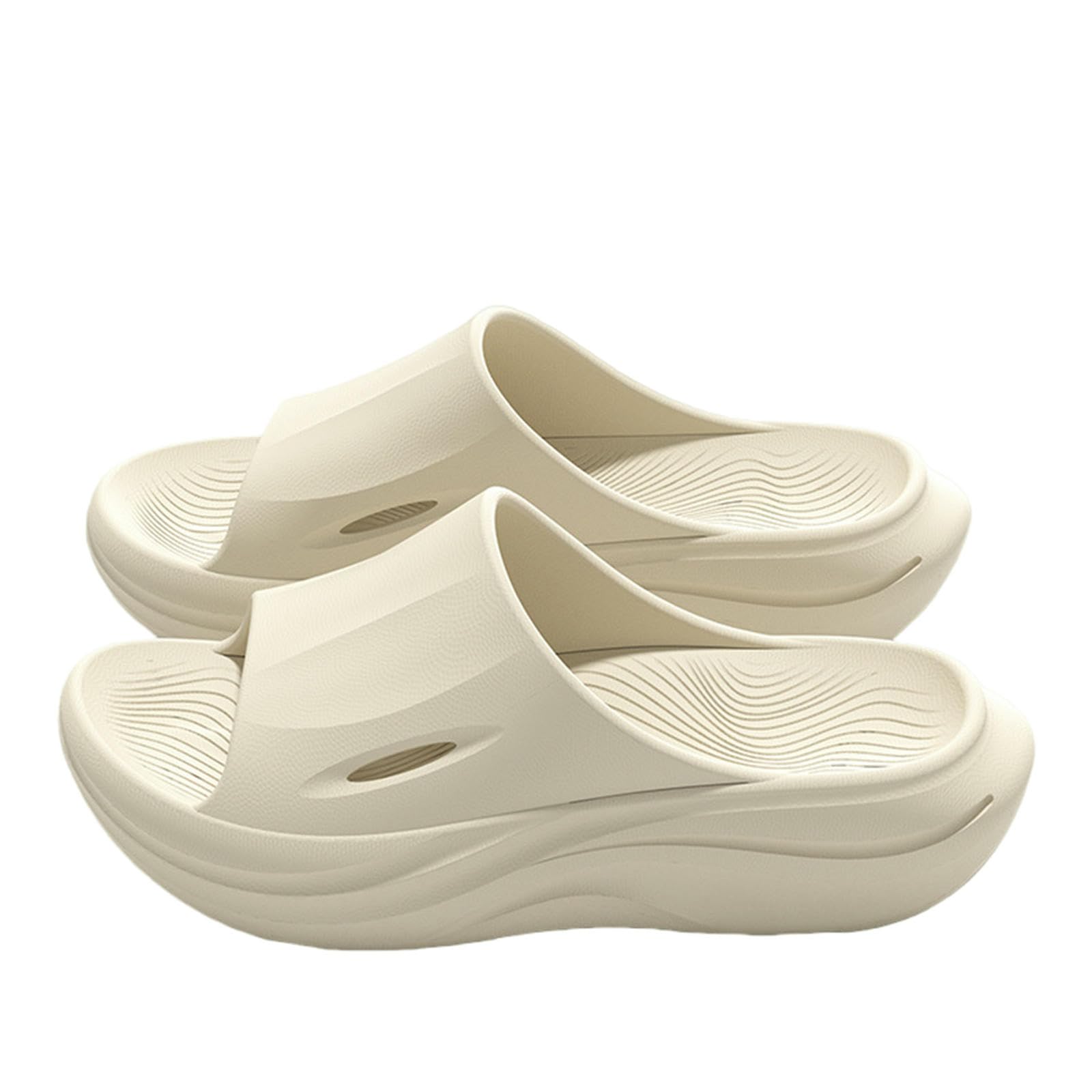 Gyios Summer Slippers Recovery Slides For Men And Women - Orthopedic Sandals With Arch Support & Thick Cushion-khaki-38-39