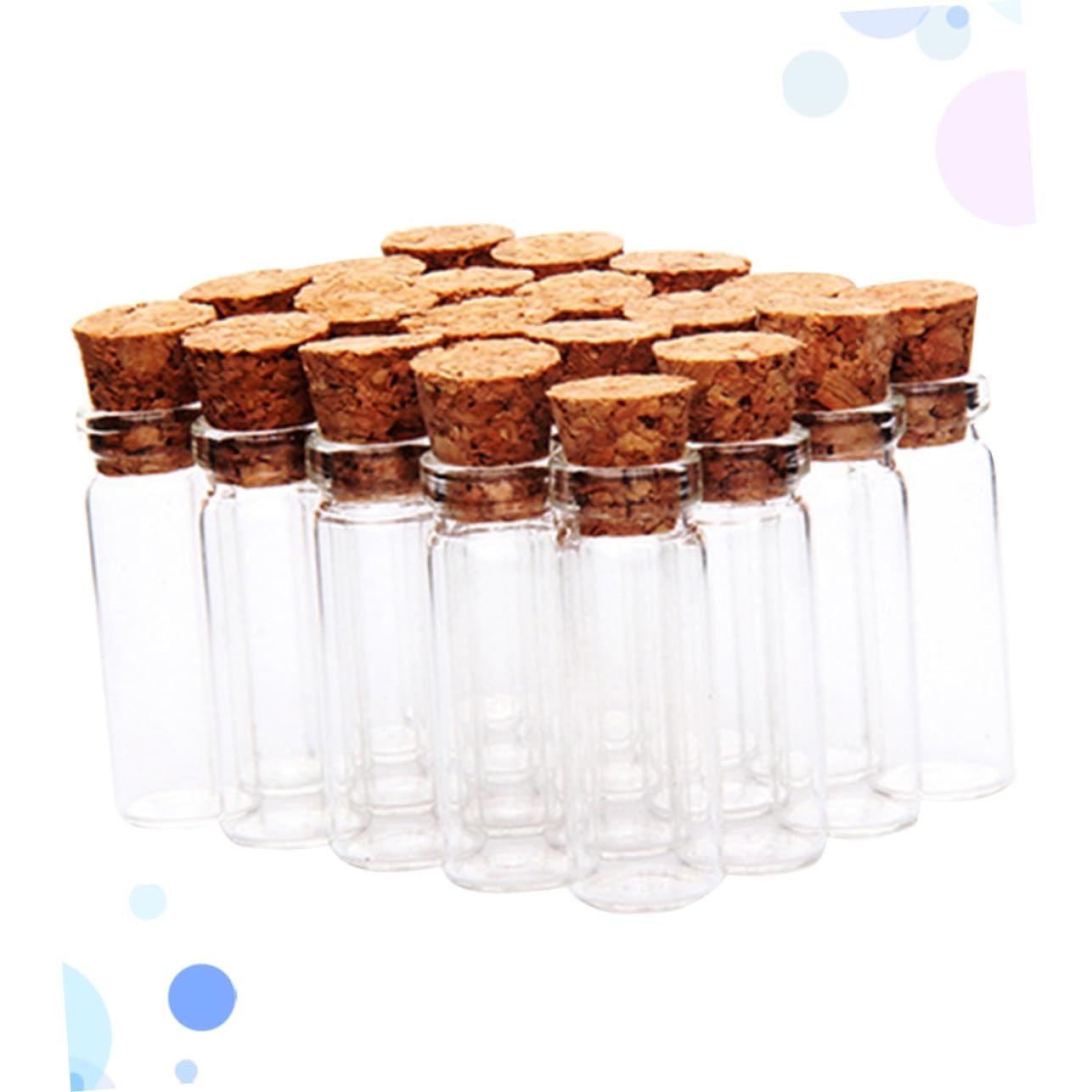 Kleiner Glasflaschen aus Glas mit Korken, 55ml, Auslaufsicher