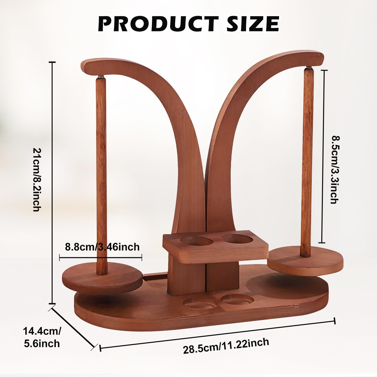 SUNOYA Yarn Winder - Avvolgitore per lana magnetico, supporto per gomitoli di lana, supporto per rotolo di filato, supporto per lana, doppio involucro per uncinetto e maglia