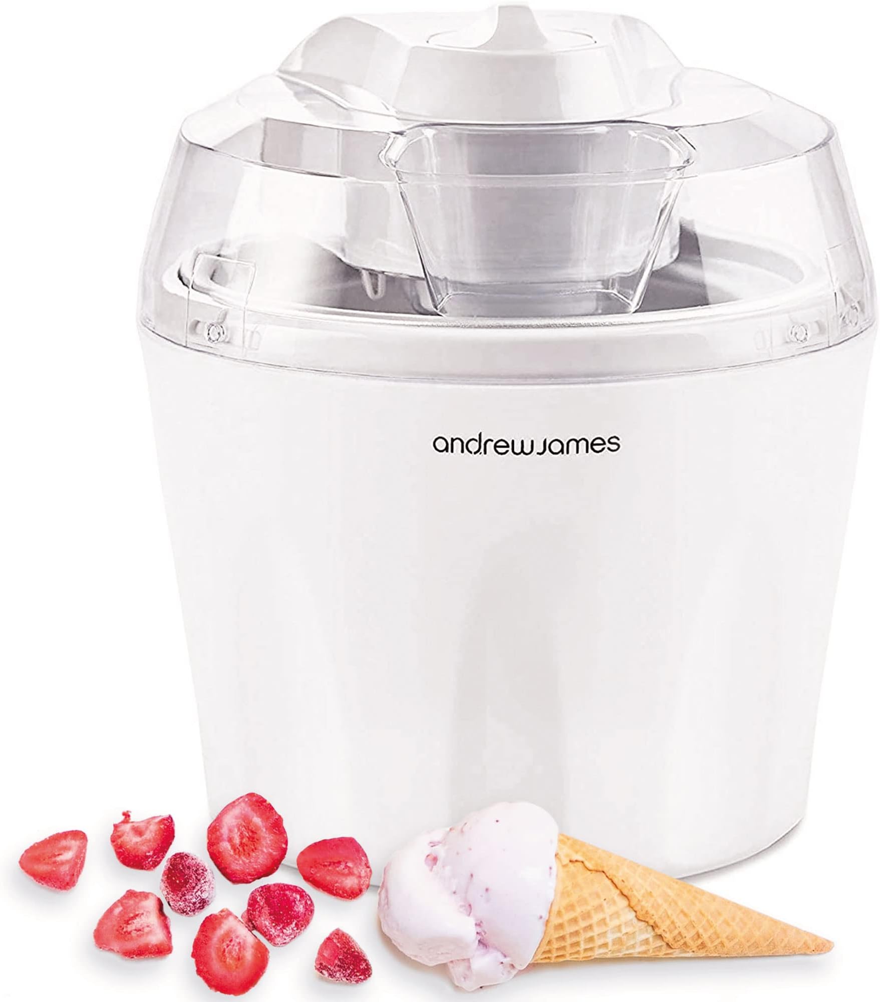 Andrew James Ice Cream Maker Machine Frozen Yoghurt Sorbet Maker