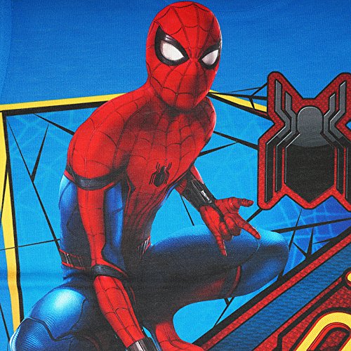 Image of Marvel Spiderman by Wear Your Mind Boy's Printed Regular fit T-Shirt (DSM0012 8-9Y) White