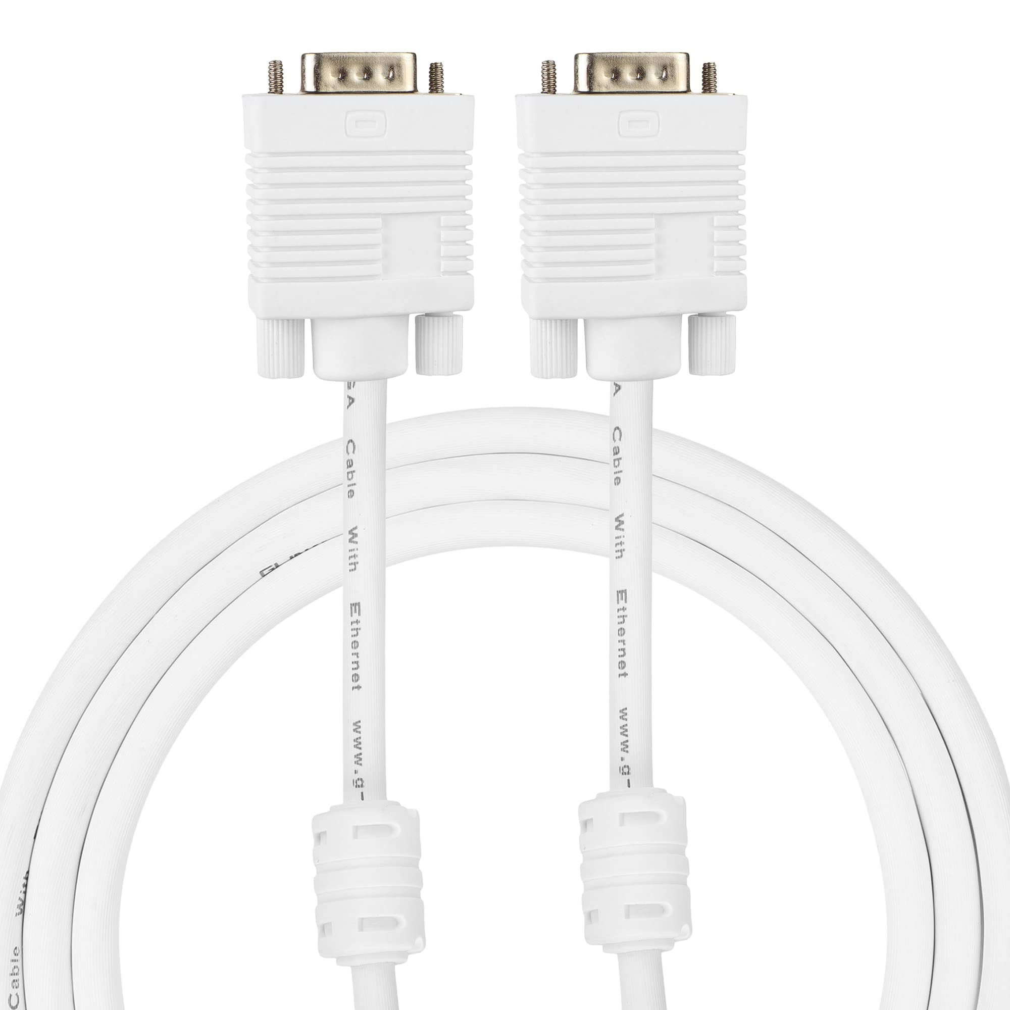 GLINK Male to Male 15 PIN SVGA/VGA Cable for PC/Monitor/LCD/LED, Plasma, Projector, TFT. Supports upto 1080P. VGA to VGA Converter Adapter Cable - (White) (1.5 M./4.60FT.) (CB-202 1.5 SVGA) (B09YQKZCFZ) Amazon Price History, Amazon Price Tracker