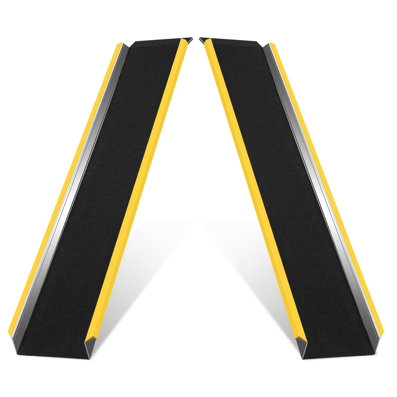 Rampa de Carga de Aluminio, 2 Unidades, 118 cm, Hasta 600 kg por Par, para Remolques, ATVs, Motos Pesadas y Cortadoras de Césped