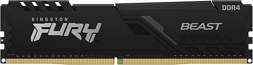 Miniatura 7 de Kingston Fury Beast Memoria de escritorio de un solo stick KF432C16BB16, 16 GB 3200 MHz DDR4 CL16, color negro