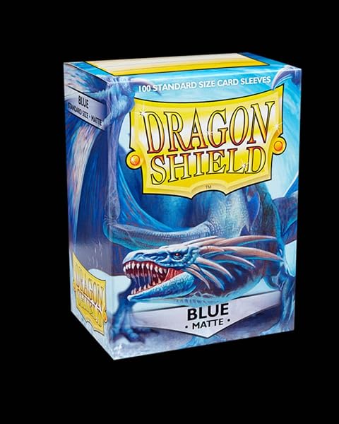 Dragon Shield Matte Black Standard Size 100 ct Card Sleeves Individual Pack - 3