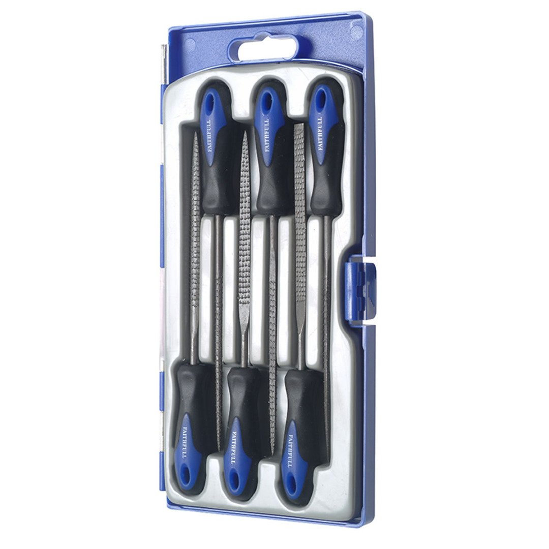 Faithfull PPWRASP Needle Set (6 Stück) Rasp