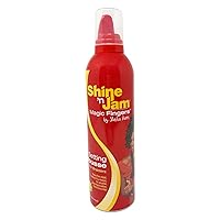Vista 1 de AmPro Shine-N-Jam Magic Fingers Setting Mousse para trenzadores de 12 onzas líquidas (paquete de 4)