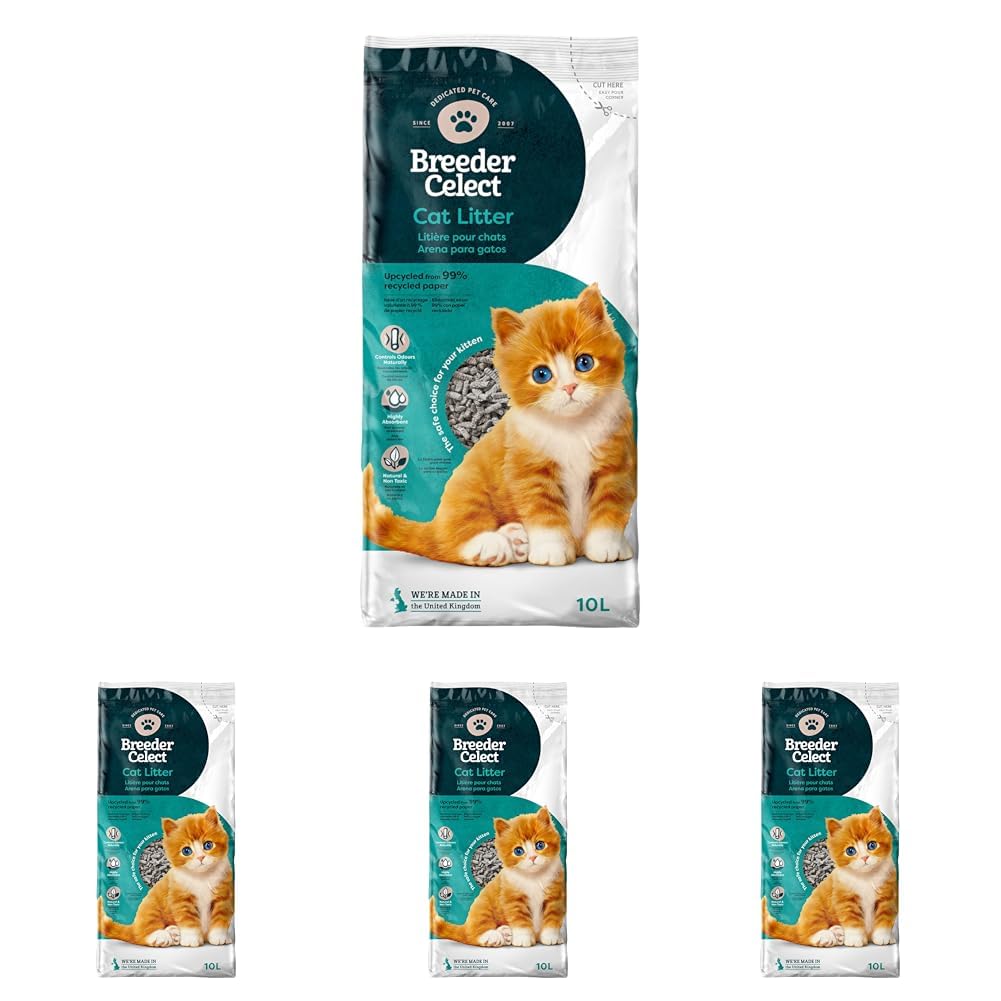Breeder Celect All-Natural Cat Litter (30L) – 99% Recycled Paper, Highly Absorbent Kitten Cat Litter/Bedding, Excellent Odour Control, Non-Clumping, Biodegradable & Compostable — view 8