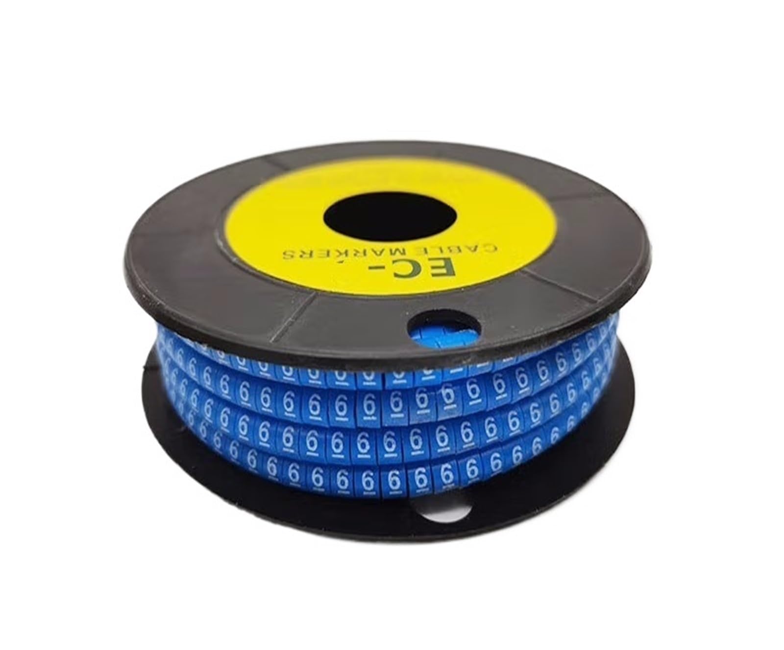 Byqadft Color-06 250/500/1000Pcs 0 To 9 Number Wire Marker