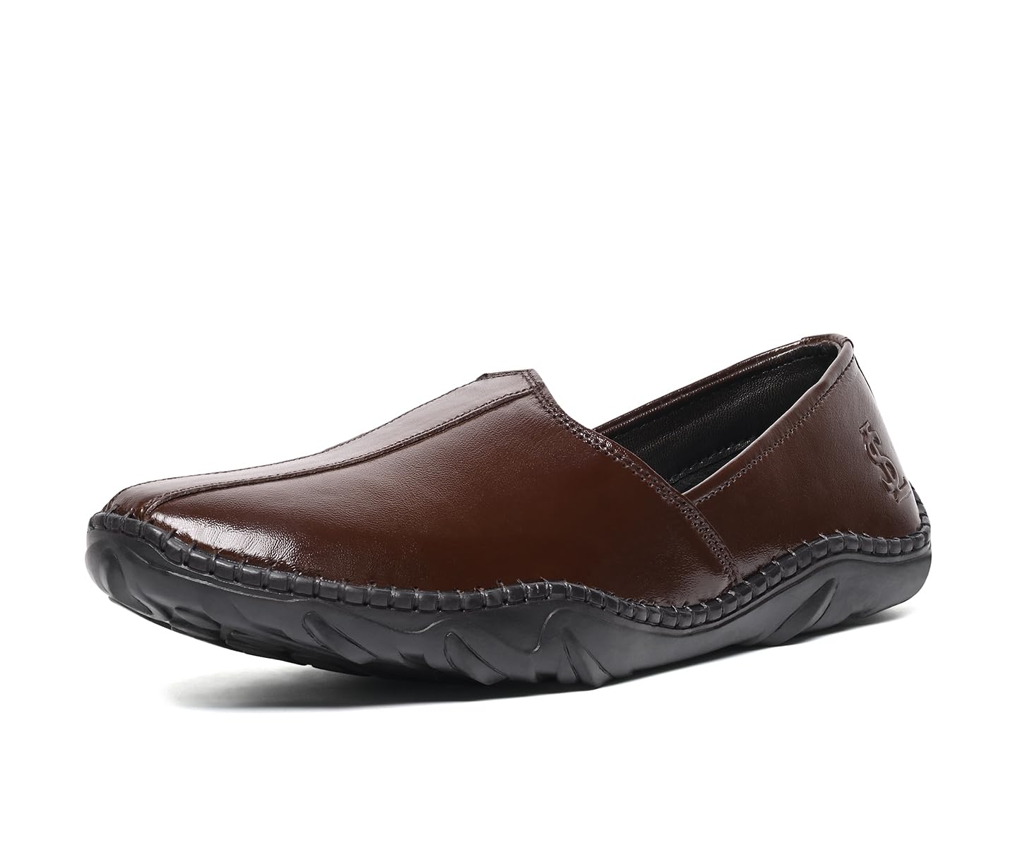 louis stitch Men’s Ethnic Slip On Mojaris | Genuine Leather Flexible Stylish Nagra Juti for Men | Lightweight and Comfortable Jutis and Mojaris for Kurta Pajama | LSAXNGCS-picture-20