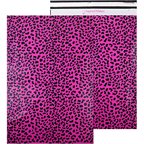 Image of Inspired Mailers - Poly Mailers 16x22-50 Pack - Hot Pink Cheetah - Large Mailing Envelopes - Large Shipping Envelopes - Large Shipping Bags - Big Mailers