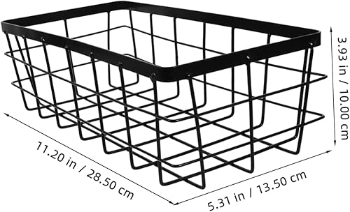 Miniatura 2 de Luxshiny Cesta de almacenamiento de alambre de metal, organizador de alambre de metal, cesta de almacenamiento para baño, armarios de cocina,