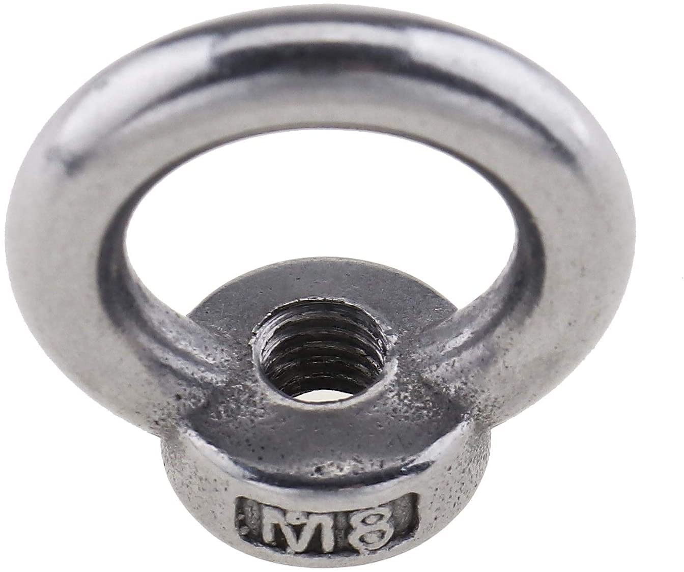 4X M8 Locking Rail Eye Nut Set, T-screw and Stainless Steel 304 Ring Nut for Lifting Accessories, Rope Fitting,Hang Ornaments, Shipbuilding