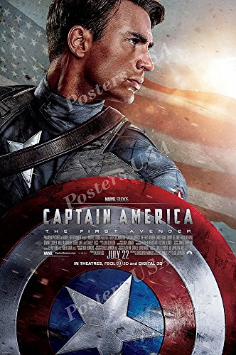 Posters USA - Marvel Captain America The First Avenger Movie Poster GLOSSY FINISH - FIL265 (24" x 36" (61cm x 91.5cm))