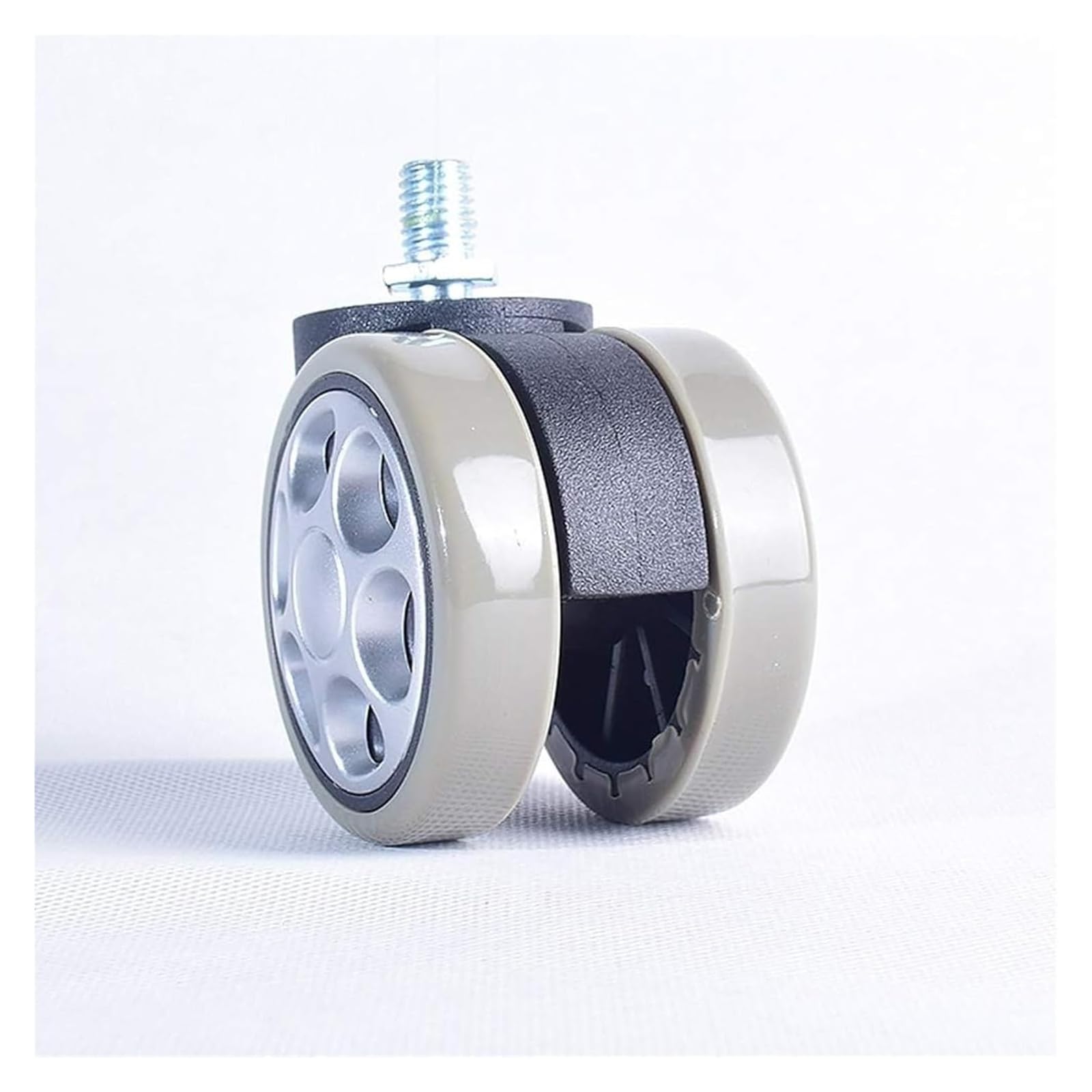 Ruedas Silla Oficina Ruedas para sillas de Oficina Rueda giratoria for Muebles Ruedas de Repuesto de 60 mm Ruedas silenciosas con Rosca M10 5 × for Pisos Duros
