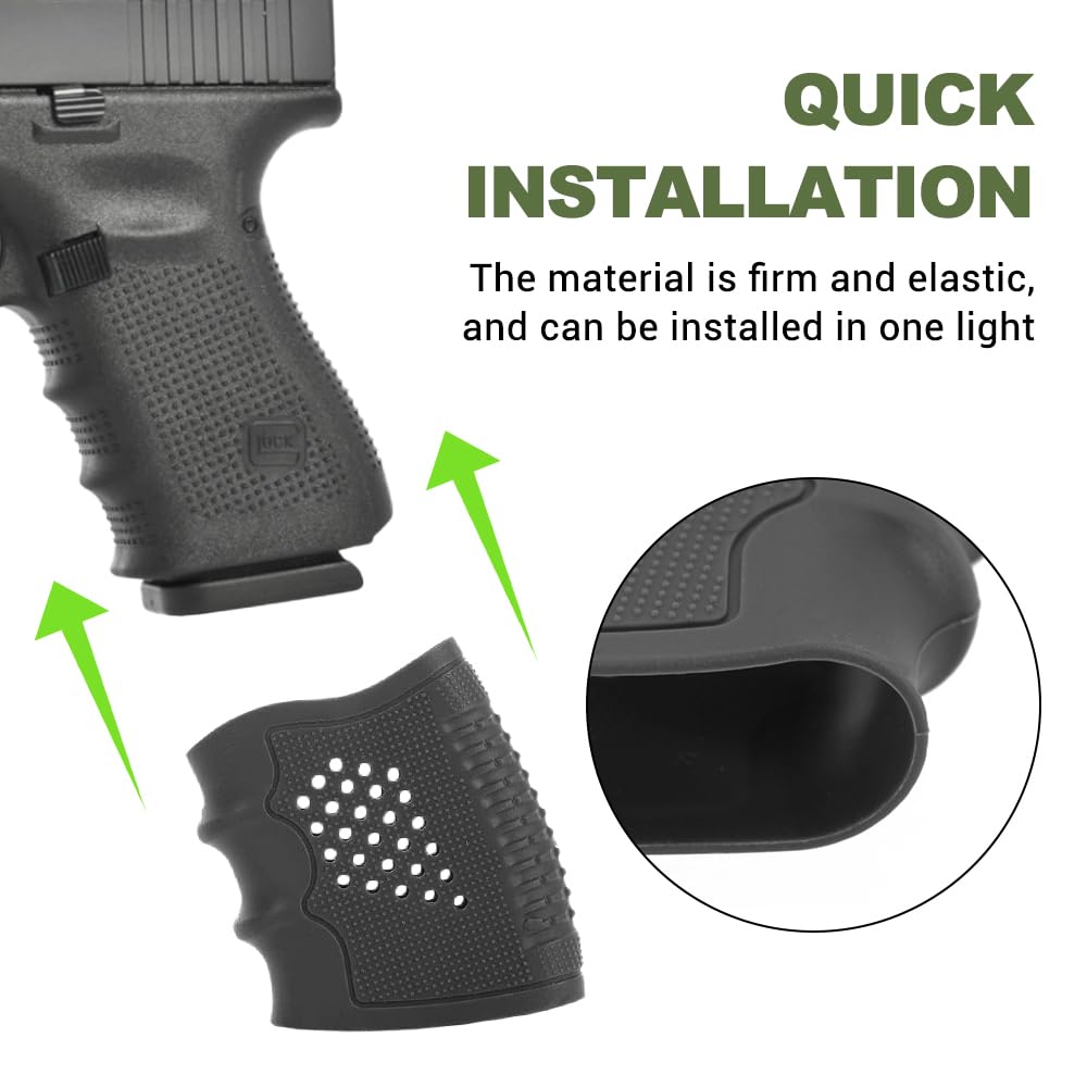 Fondina Per Nastro Avvolgente Con Impugnatura In Gomma Antiscivolo - Per Pistole Glock