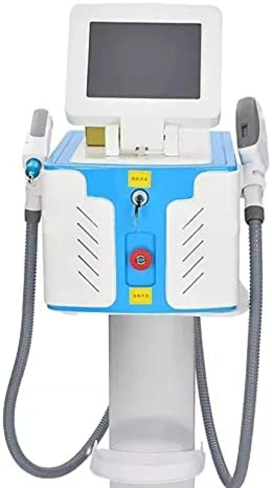 Máquina Profesional de depilación láser IPL 2 en 1 Máquina portátil de eliminación de Tatuajes OPT para Salones Beauty Studio SPA, depilación Permanente con compresa de Hielo para Cuerpo y r