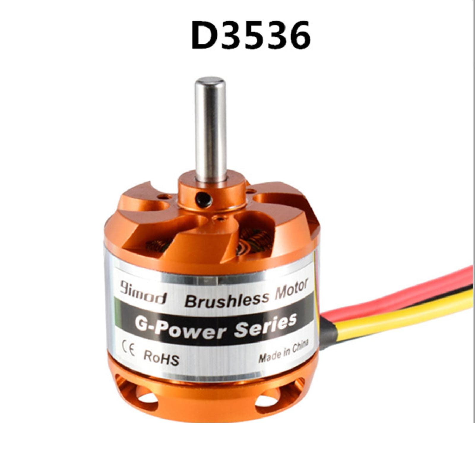 D3536 RC Brushless Motor, Brushless Motor Speed Controller Set per RC Drone Quadcopter Multi-rotore Aircraft Accessroy Parts Fixed-ala (1250KV)