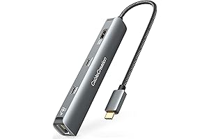 Versatile Cable Creation Companion: 6-in-1 USB-C Hub for Enhanced Connectivity