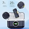 Coverzone Wireless Collar Microphone Dual Microphone Compatible with iPhone 16 TYPE-C Port Phone PC Tablet Video Recording Interview Live Broadcast Vlog Wireless Microphone Q81