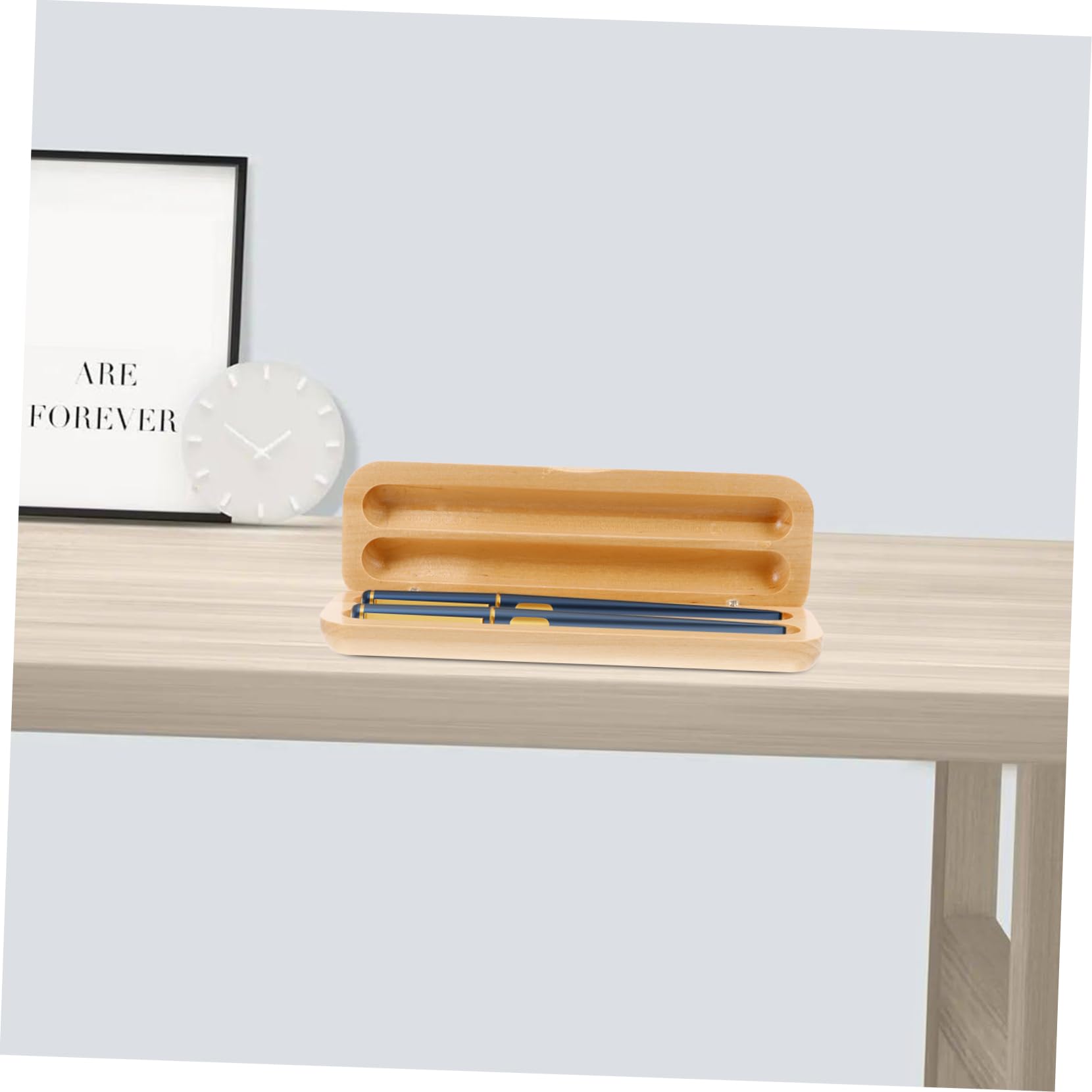 Uonlytech 5 Pezzi Scatola Portapenne con Scomparto Elegante Portapenne per Ufficio e Speciali per Penne e Biglietti Visita