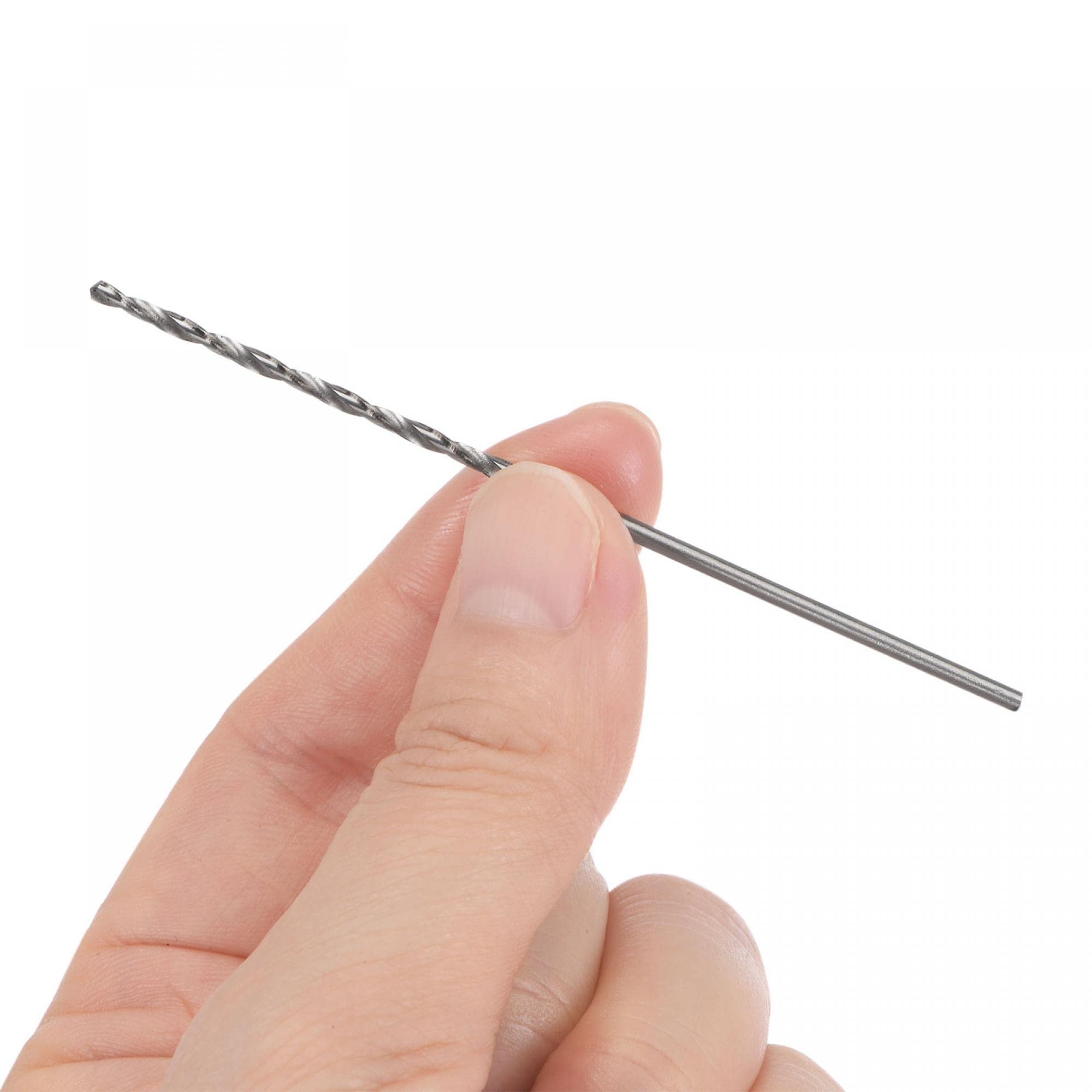 sourcing map 10 szt. 1,8 mm mini mikro wiertła spiralne stal szybkotnąca prosty trzpień ekstra długie wiertła 80 mm do stopu aluminium